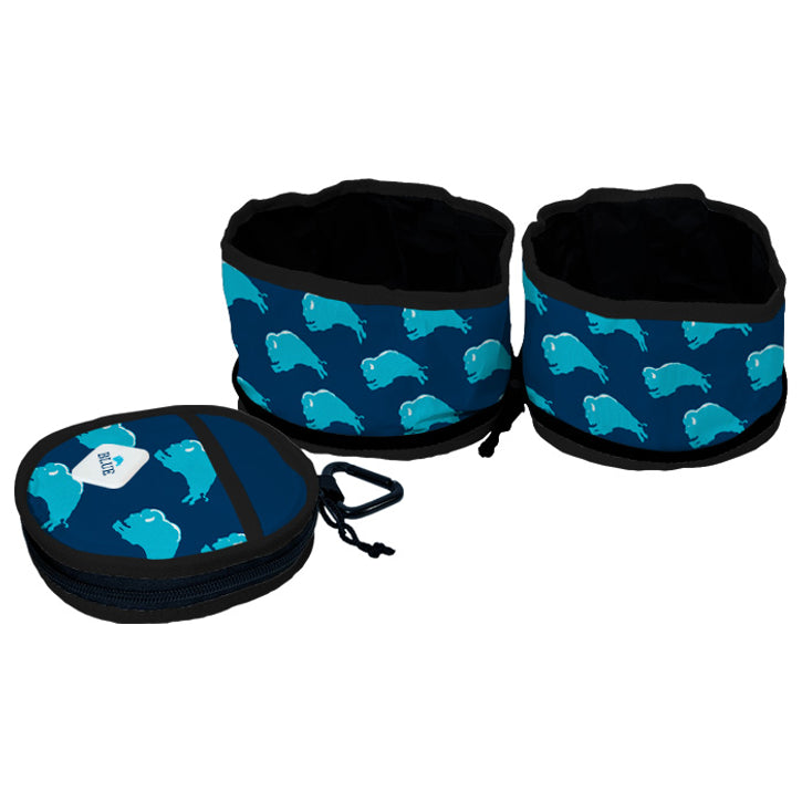 Double Zippered Travel Dog Bowls