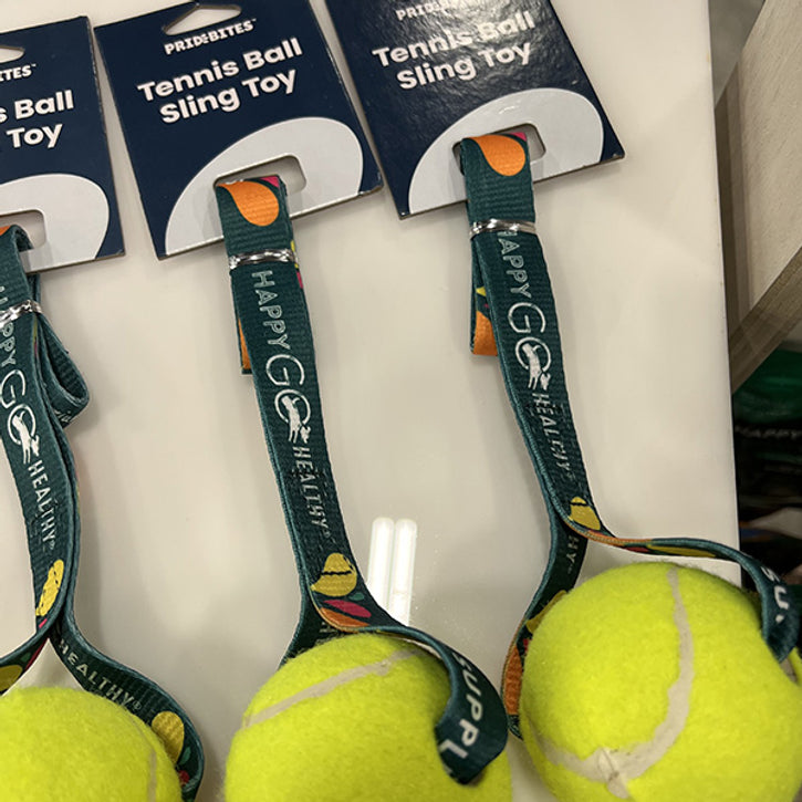 Tug 'N Toss with Customizable Dog Tennis Balls